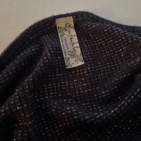 Free People Intimately V Neck knit front bow tie flutter cuffs slits size XS - Picture 6 of 9